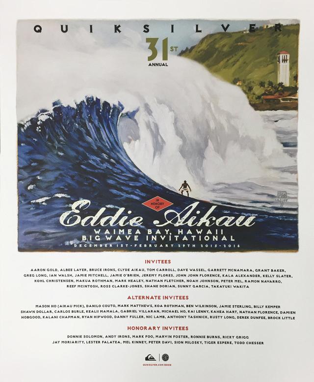 THE QUIKSILVER IN MEMORY OF EDDIE AIKAU」ポスター＆ステッカーセットをプレゼント！ |  BCM波情報-サーフィン波予想・波予報・動画サイト