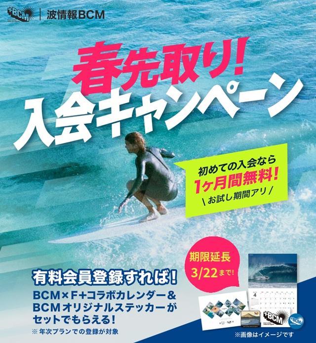 入会キャンペーン（3/22まで延長！）